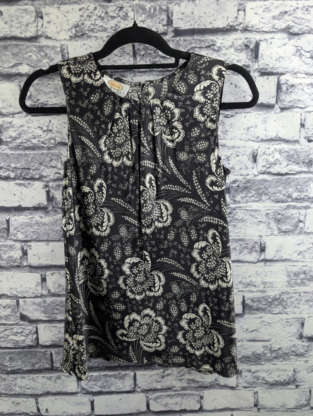 Talbot's Silk Floral Sleeveless Blouse